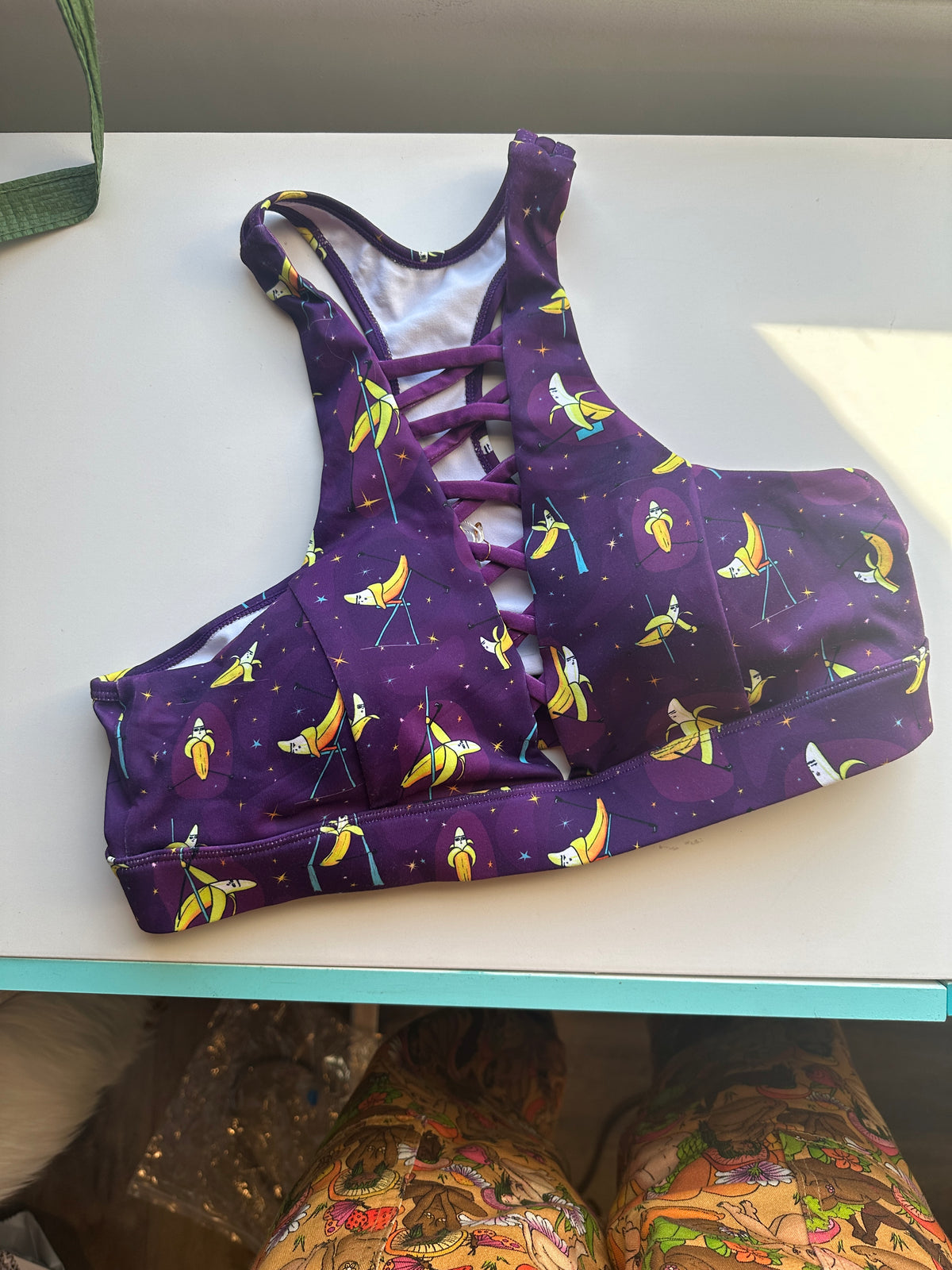 *OOPSIES* Banana Splits Purple Criss Cross Bra