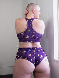 *OOPSIES* Banana Splits Purple Criss Cross Bra