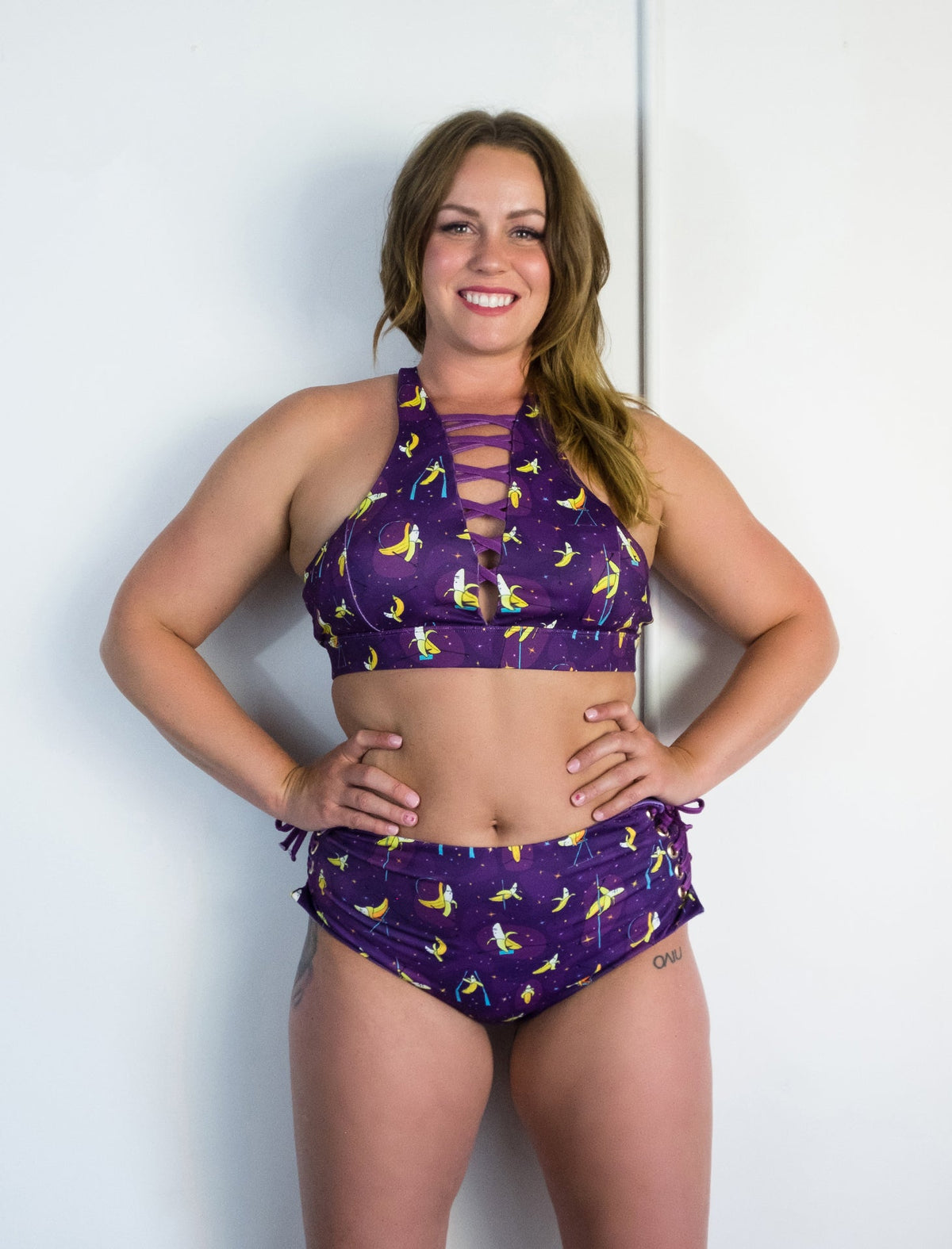 *OOPSIES* Banana Splits Purple Criss Cross Bra